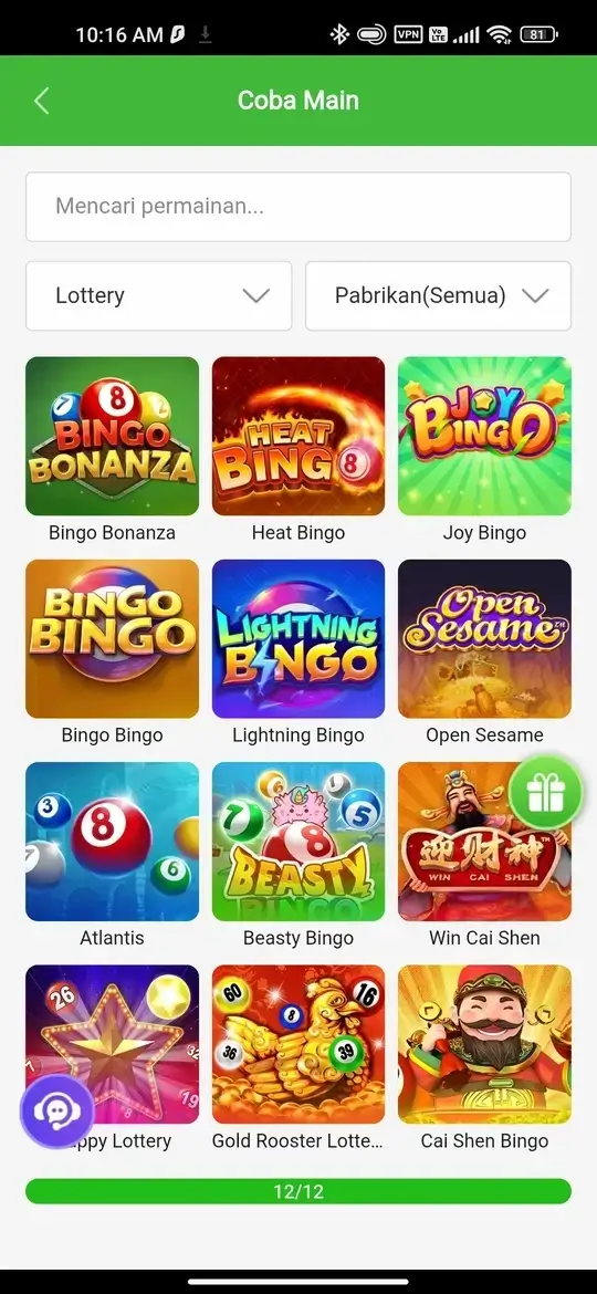 RP777 Koleksi Permainan Bingo